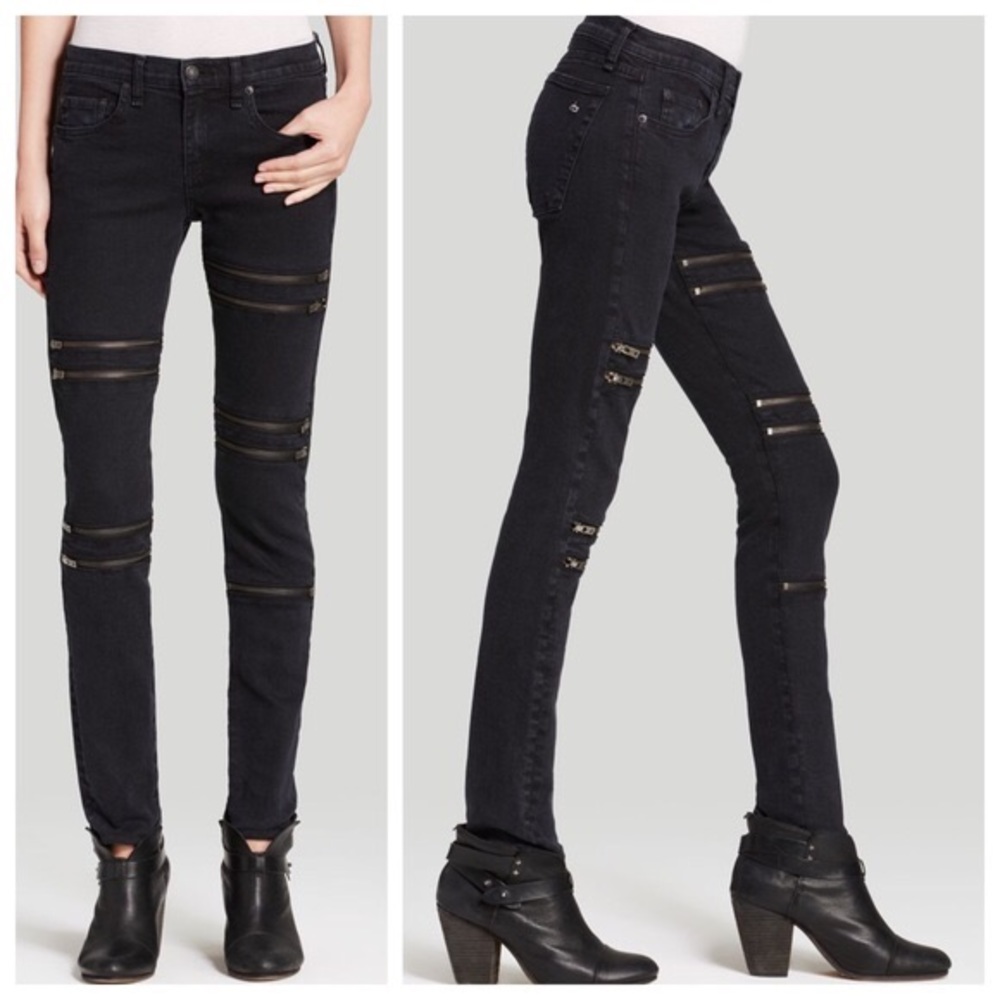 Rag & bone zipper jeans